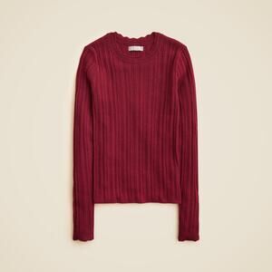 J Crew Layered pointelle sweater-tee in merino wool Size - S